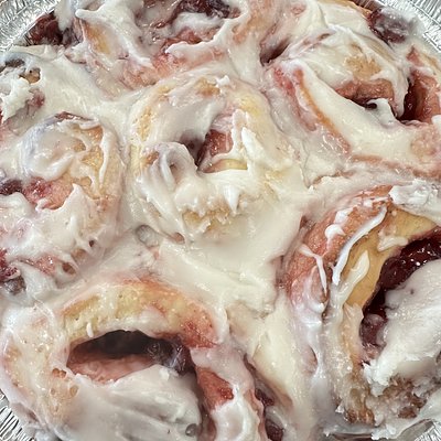 Cherry Sourdough Sweet Rolls