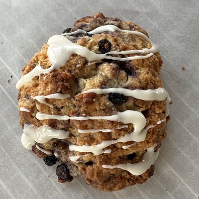 Sourdough Lemon Blueberry Scone ~ Vegan