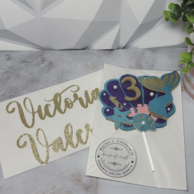 Mermaid Topper & Name