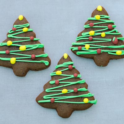  Gingerbread Tree Cookies box of 6