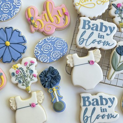A Dozen Custom Decorated Cookies With Royal Icing