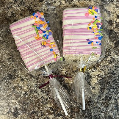 Dipped Rice Crispie Treats 