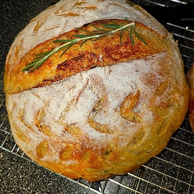  Rosemary Garlic & Olive Oil Sourdough Boule