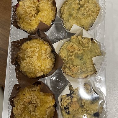 6 Sourdough Muffins Cranberry orange/Blueberry