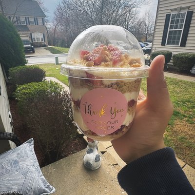 strawberry cheesecake cup