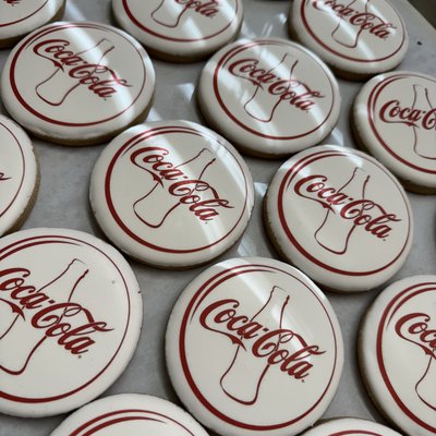 Printed logo cookies 
