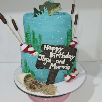 2 Tier (6in/8in) Cake (decorated)