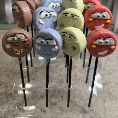 Custom Cake Pop Discs And Cake Sickles