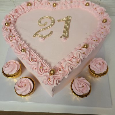 Heart Shape Cakes And Burn Cakes