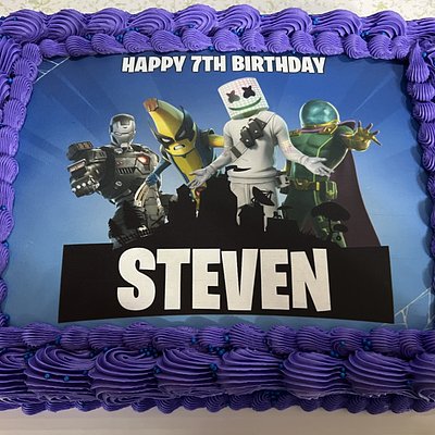 Sheet Cake (1/4 Sheet) Feeds 12-24 People