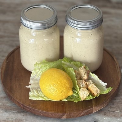 No Egg Homemade Caesar Dressing 16 Oz Jar (GF)