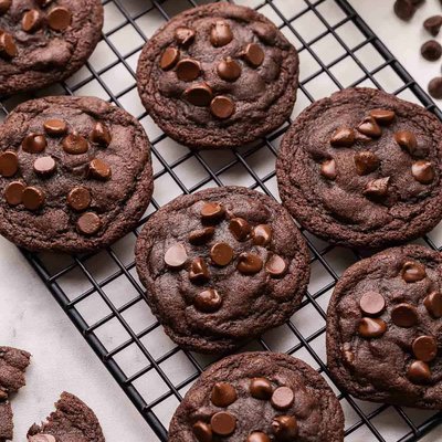 Chocolate Chocolate Chip Cookies
