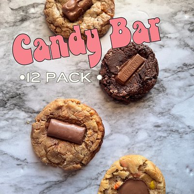 April Cookies: 12 Pack Candy Bar Line Up!