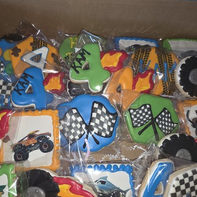 Monster Truck Cookies 