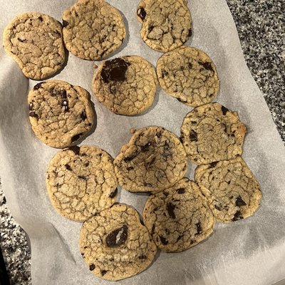 Dark Chocolate Sea Salt Cookies