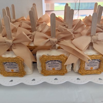 🎓 Graduation Diploma Frame Rice Krispie Treats - 24 treats