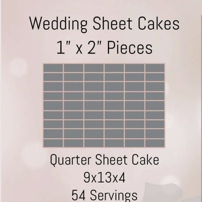 Wedding Sheet Cake