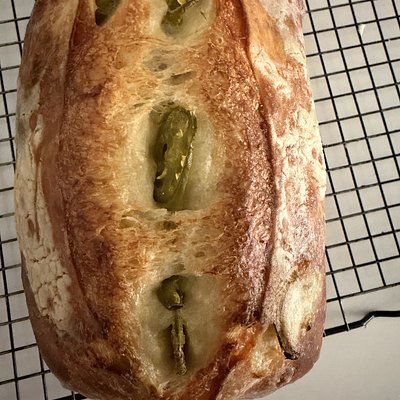 Jalapeño And cheddar Sourdough Loaf 