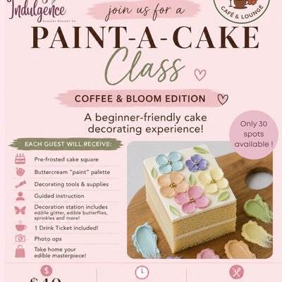 Paint-A-Cake: Coffee & Bloom 🌺 