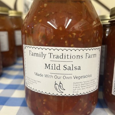 Family Traditions Farm Mild Salsa Quart Jar