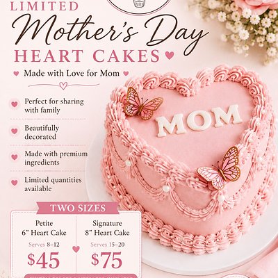 💗 Petite Luxury Heart Cake