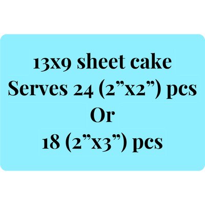Quarter Sheet (18-24 Servings)