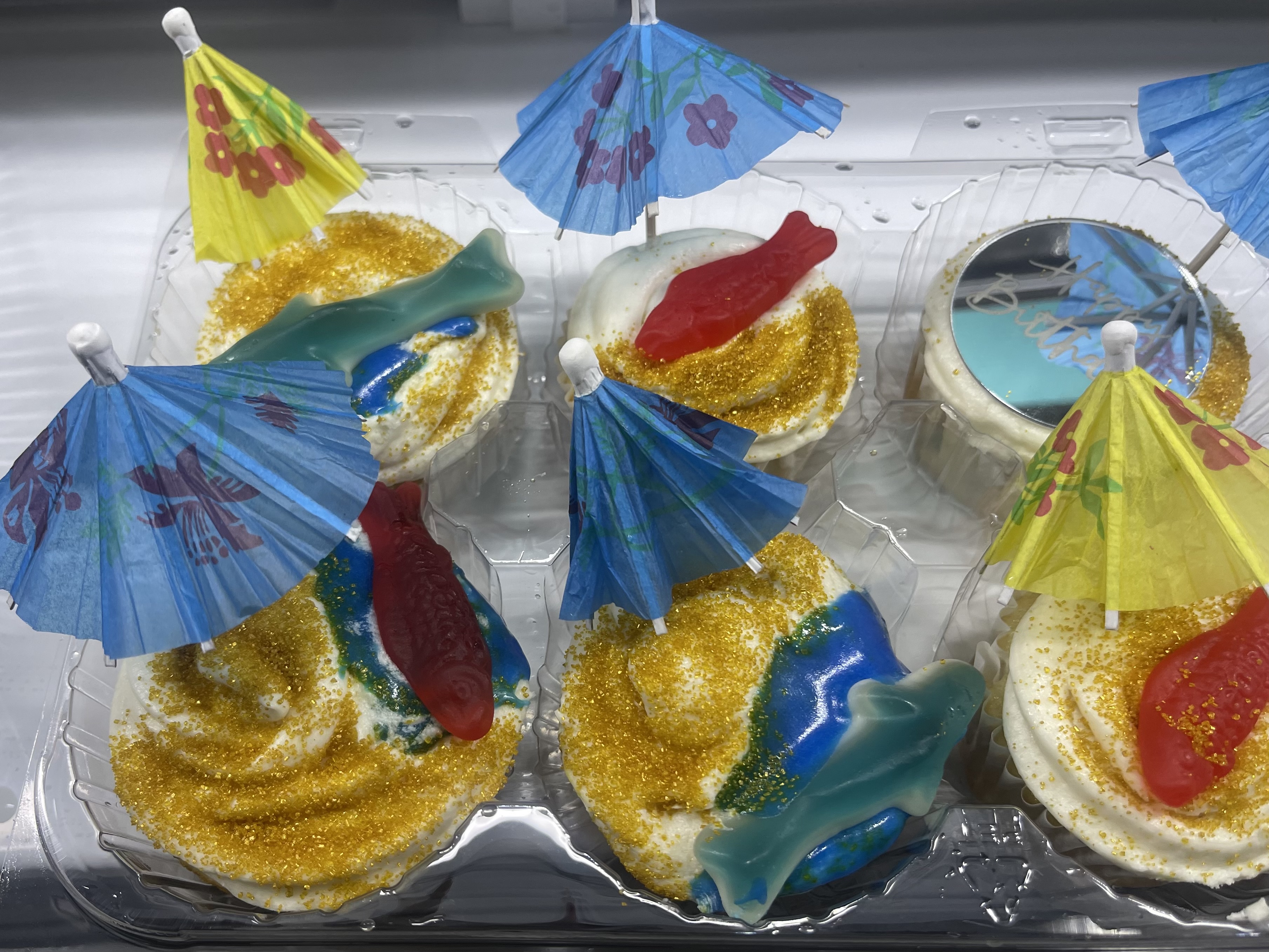 One In The Sun Birthday Themed Cupcakes