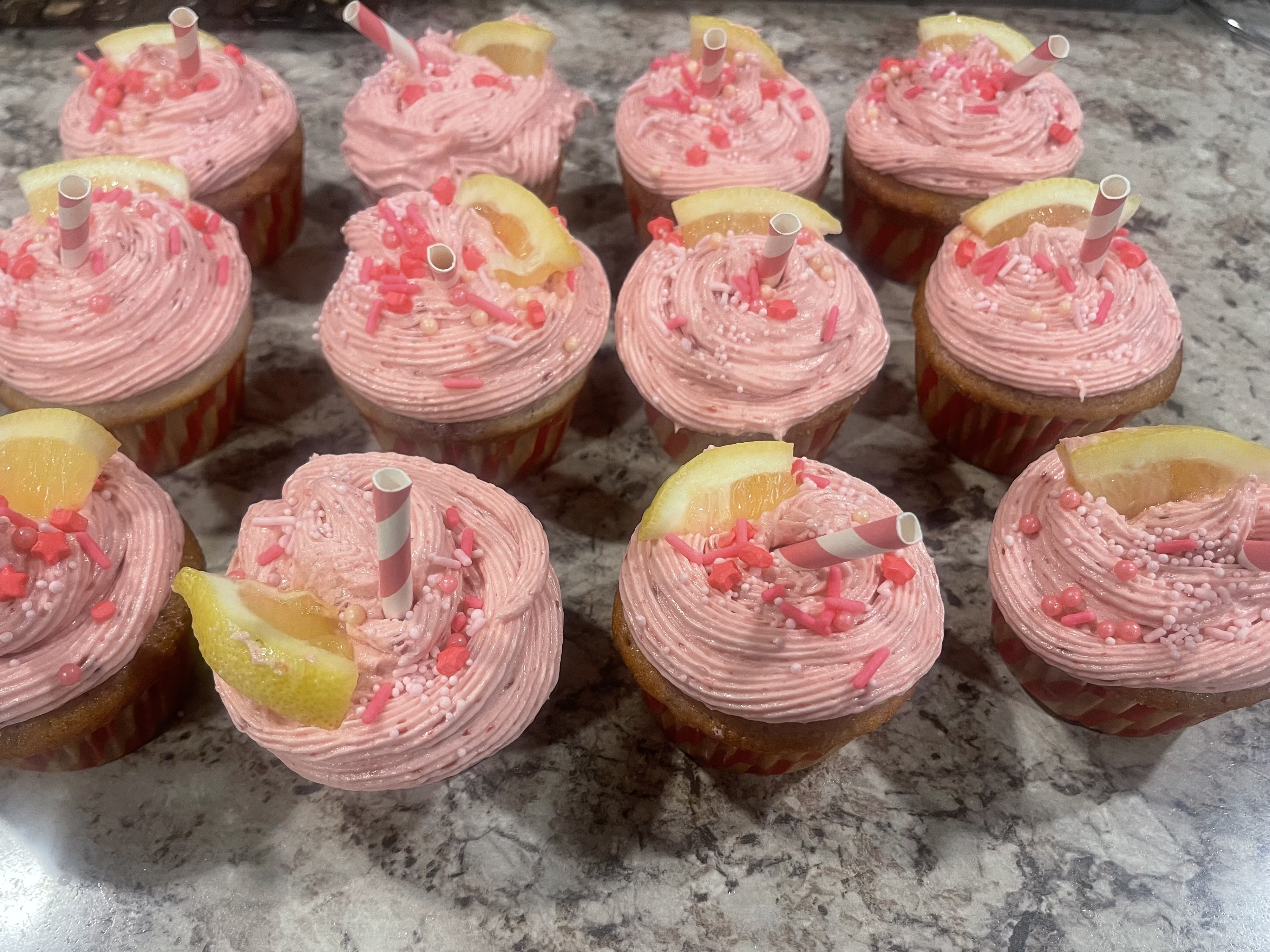 Pink Lemonade Cupcakes