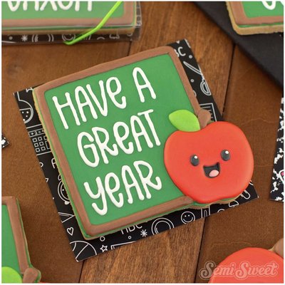 A10 Have A Great Year Board w/ Apple 