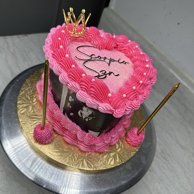 6 Inch Heart Cake With Photos 