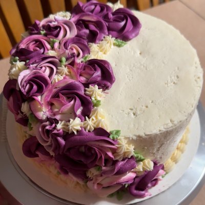 9” Marble Cake with Vanilla Buttercream
