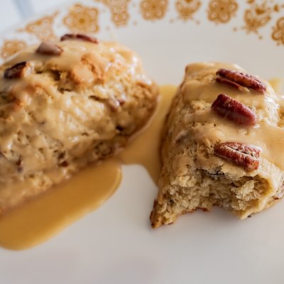 Sourdough Maple Pecan Scone