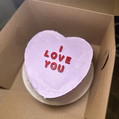 6” Conversation Heart Cake 