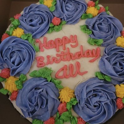 9"  Decorated Three Layer Cake