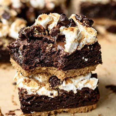 S’mores brownies