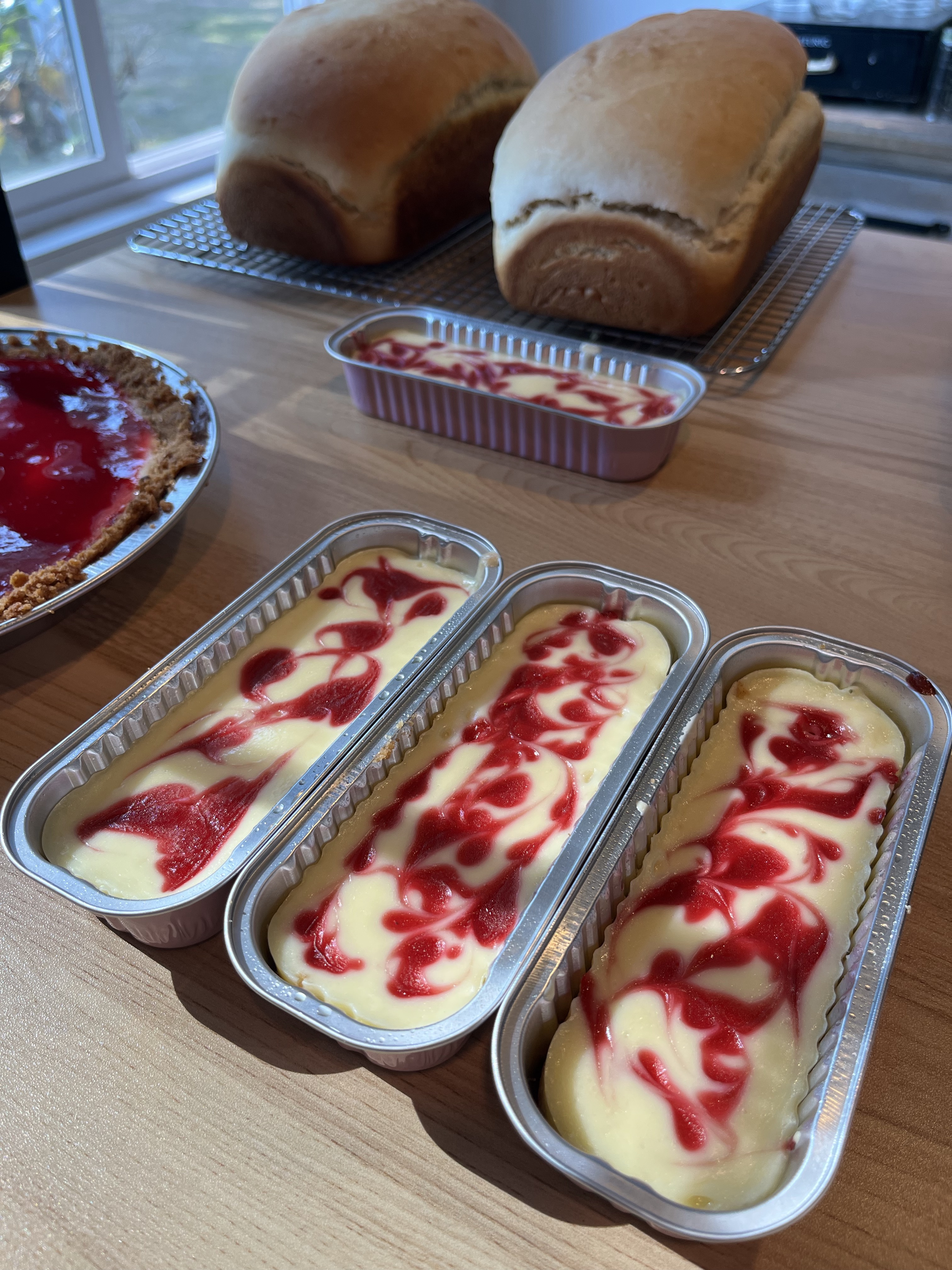 Mini Raspberry Swirl Cheesecake 