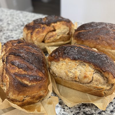 Cinnamon Swirl Sourdough Sandwich Bread