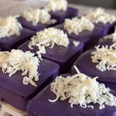 Ube Cheesecake Bites