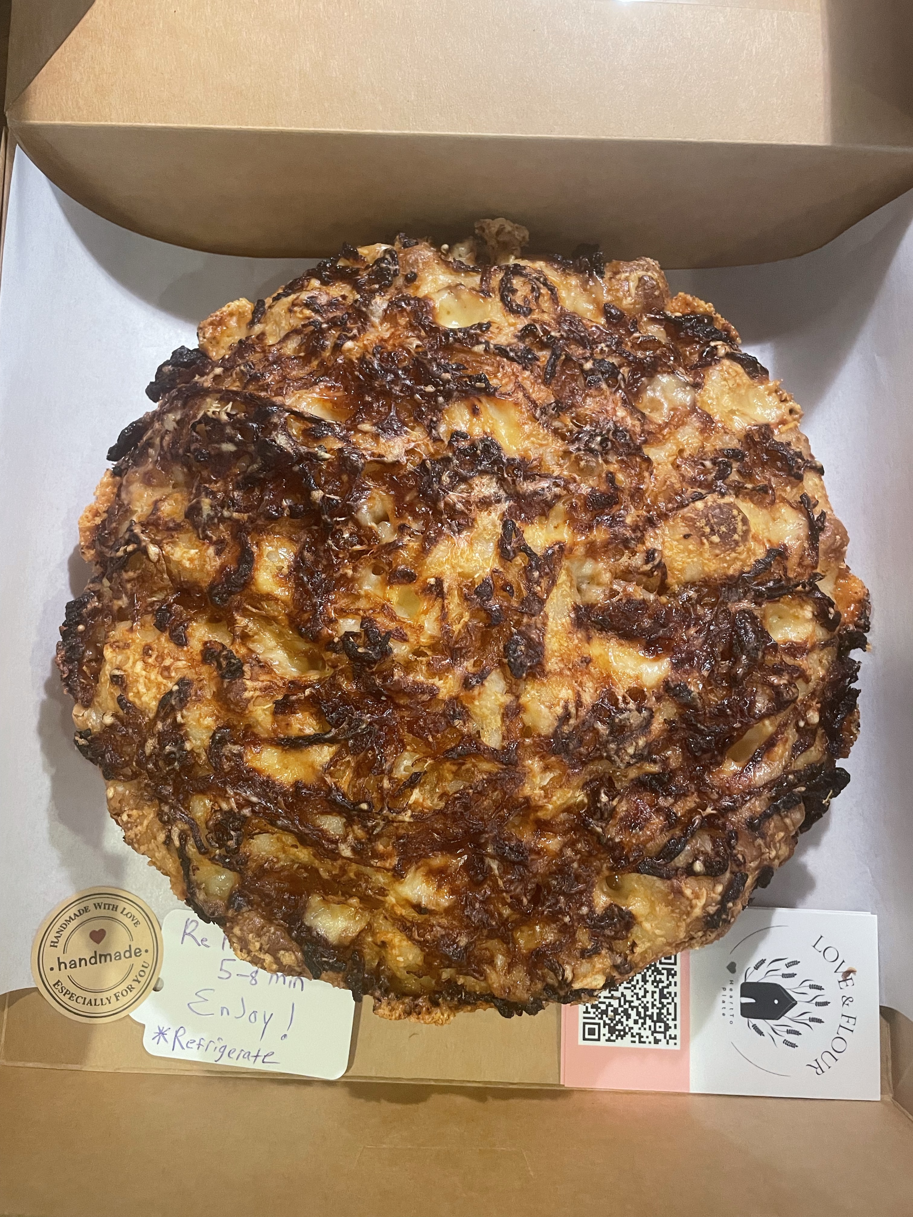 (small) Caramelized Onion & Gruyere Sourdough focaccia 