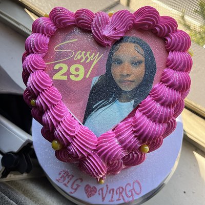 Mini  6” 3 Layer Heart Cake