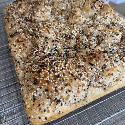 Everything Bagel Seeds Focaccia 9x13
