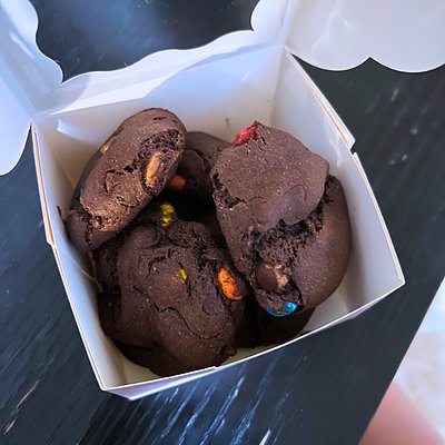 Chocolate M&M Cookies