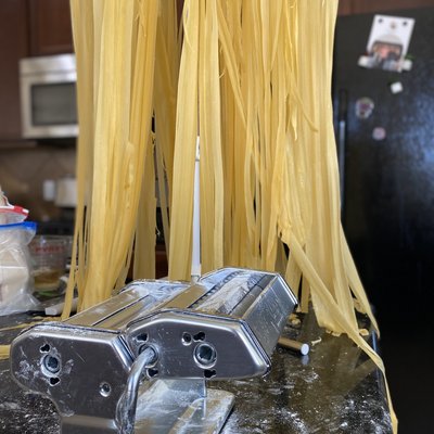 Sourdough Homemade Fettuccine Pasta 🍝 