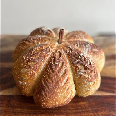 November Seasonal Selection- Perfect Pumpkin Sourdough Bread Boule