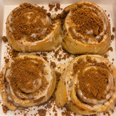 Biscoff Cookie Butter Cinnamon Roll PACK OF 4