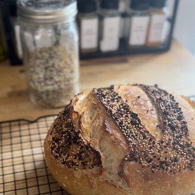Everything Sourdough Boule