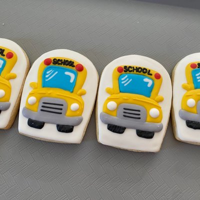 School Bus Cookie