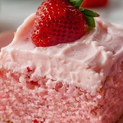 Strawberry Cake 8x8 Pan 