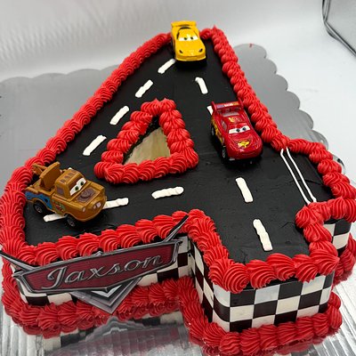 Piped Double-Layer Digit Sheet Cake Or Cookie