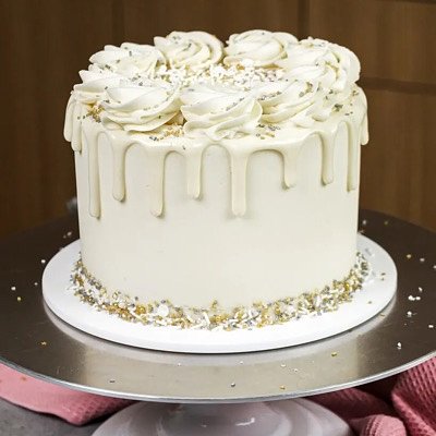 two layer 8inch cake basic decorations 